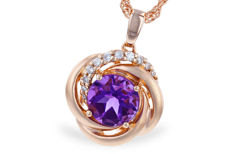 14 Karat Amethyst Pendant