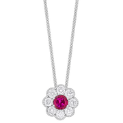 Ruby & Diamond Flower