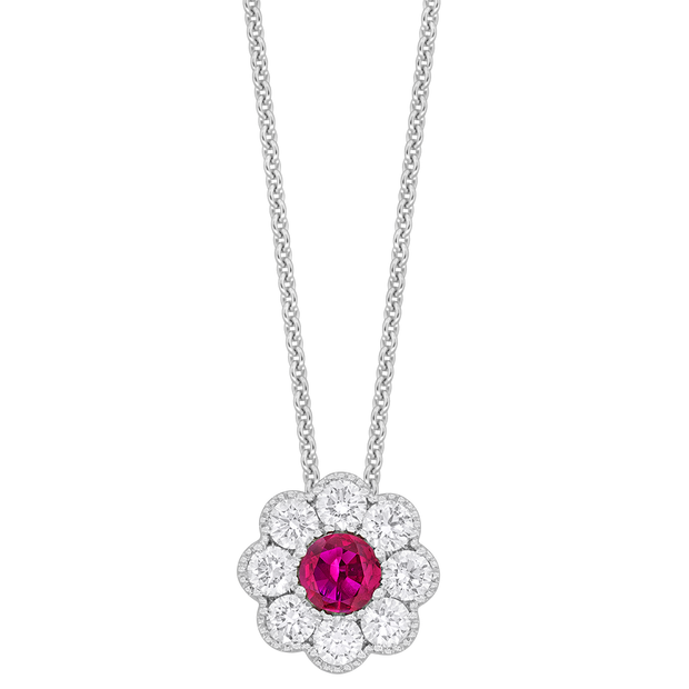 Ruby & Diamond Flower
