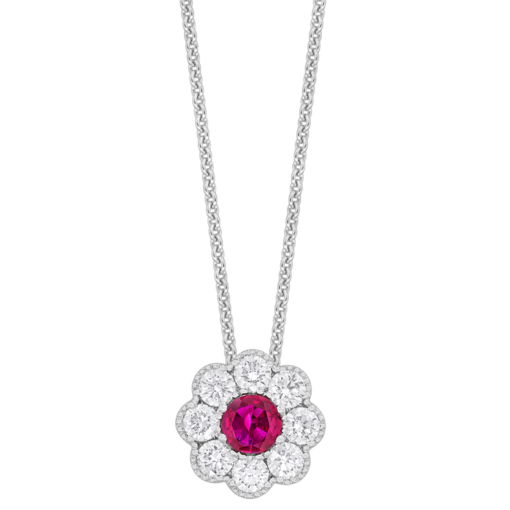Ruby & Diamond Flower