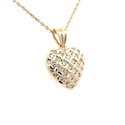 14 Karat Yellow Gold Heart Pendant