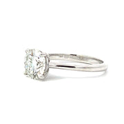 14KT Diamond Engagement Ring with Round Center