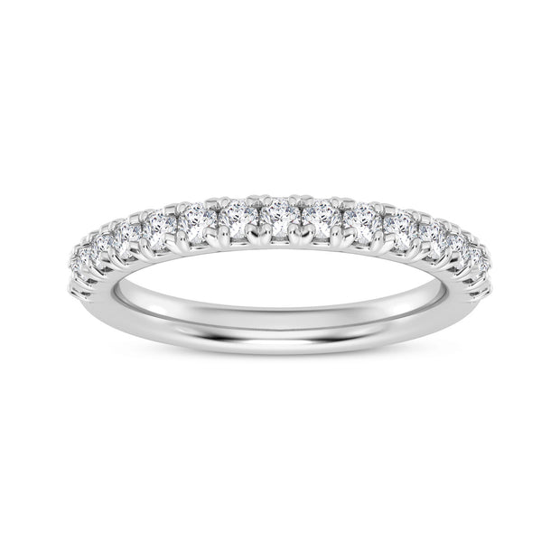 Shared Prong Diamond Wedding Band