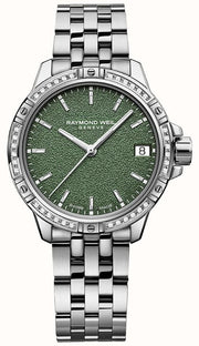 Raymond Weil Tango Classic Ladies Quartz Watch w/ Green Frosted Dial