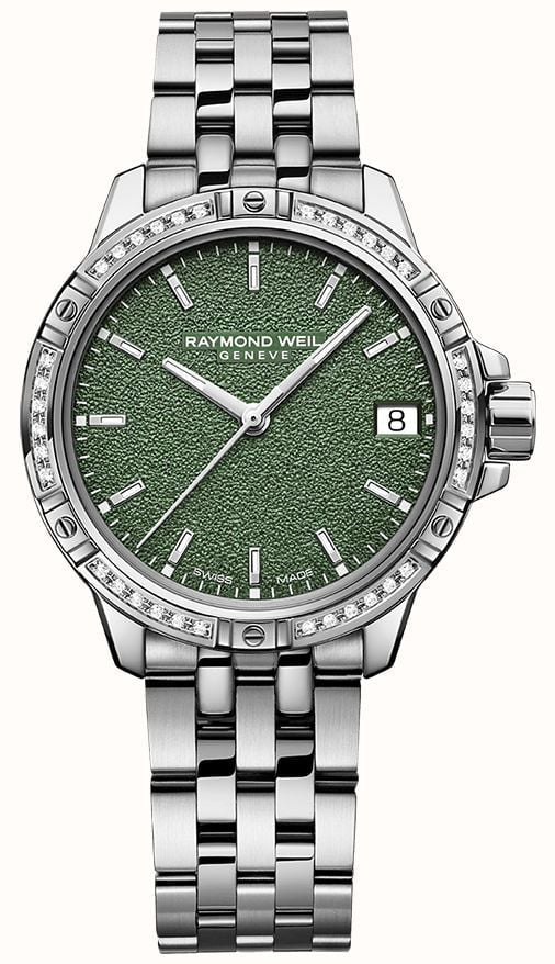 Raymond Weil Tango Classic Ladies Quartz Watch w/ Green Frosted Dial