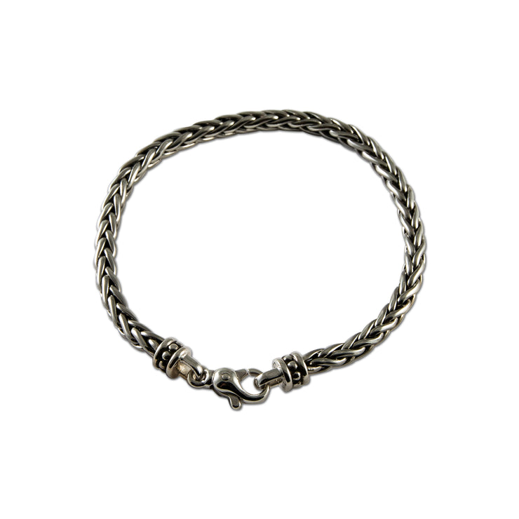 Sterling Silver Thin Woven Bracelet