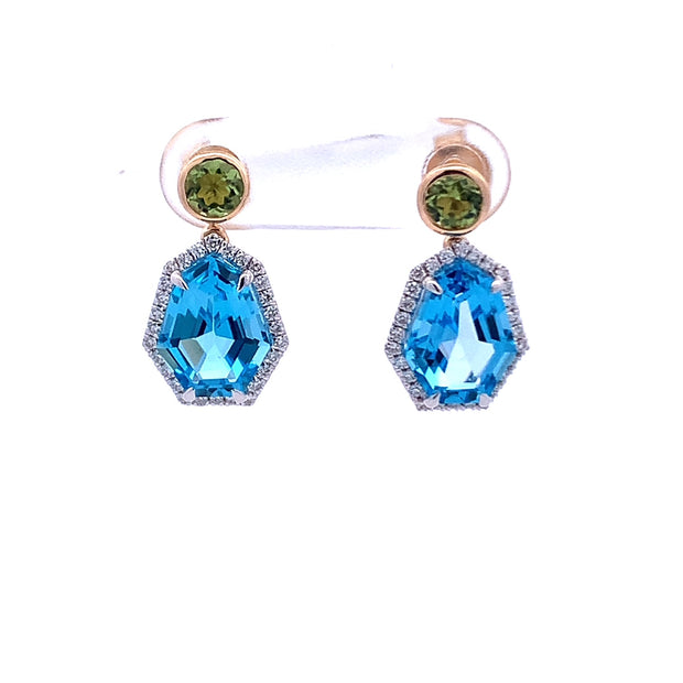 Blue Topaz Earrings