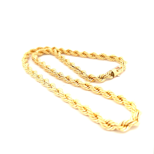 Estate 7mm Rope Chain 22"