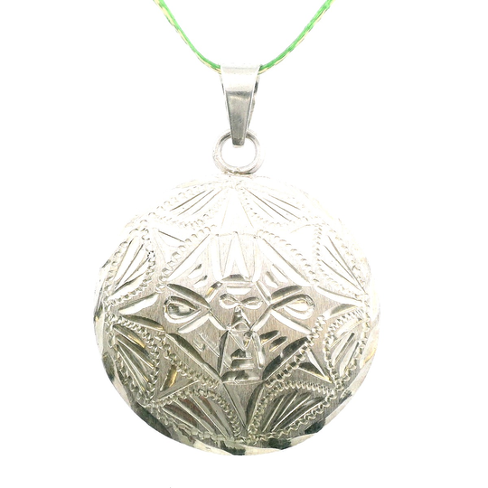 Estate Mayan Calendar & Aztec Temple Pendant