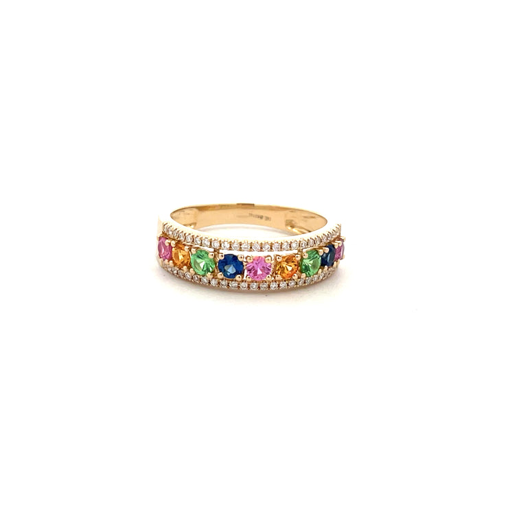 Rainbow Sapphire Ring