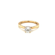 14 Karat Diamond Engagement Ring with Round Center