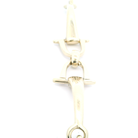 Yellow Gold Horsebit Link Bracelet