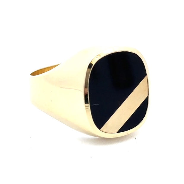 Estate Men's Onyx Ring