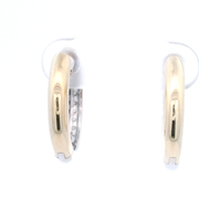Estate Diamond Hoop Earrings Reversible