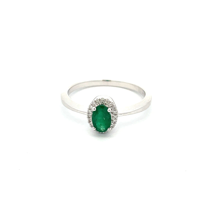 14 Karat Emerald Fashion Ring