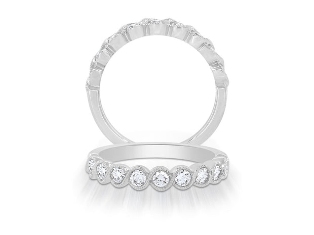 14 Karat Diamond Wedding Band