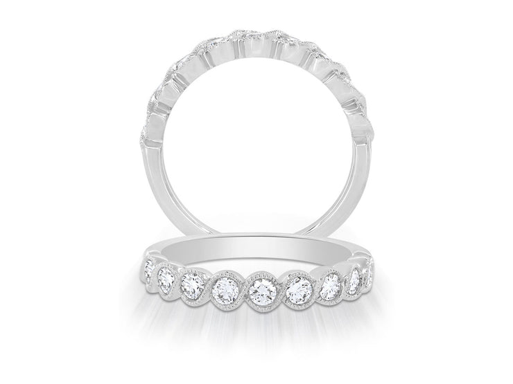 14 Karat Diamond Wedding Band