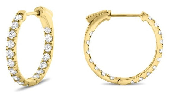 Diamond Hoop Earrings