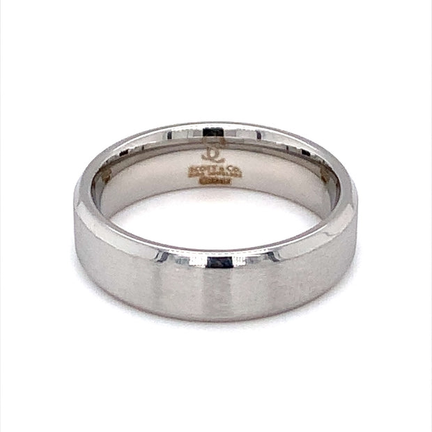 Cobalt White Wedding Band