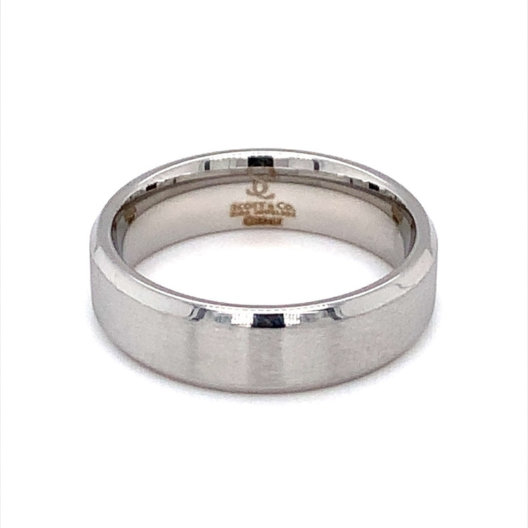 Cobalt White Wedding Band