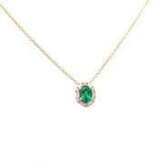 Emerald & Diamond Necklace