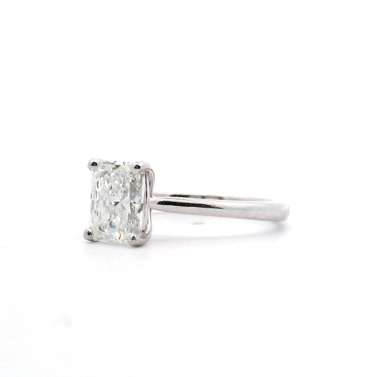 Radiant Diamond Solitaire Engagement Ring