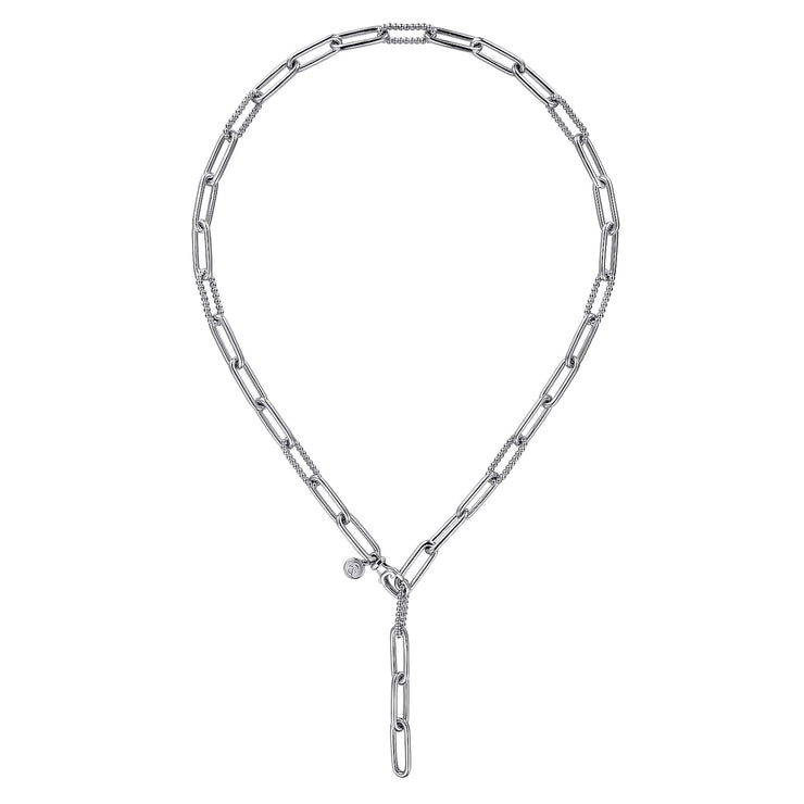 925 Sterling Silver Y Chain Necklace