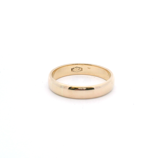 Estate 3.6mm Plain Gold Wedding Band