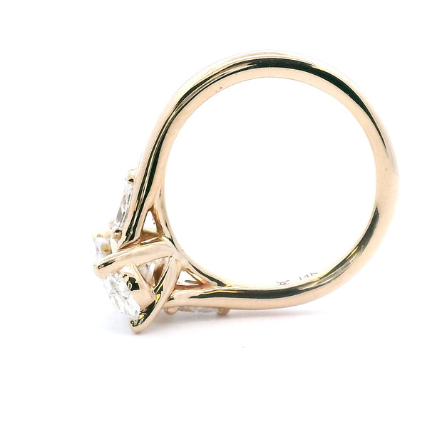 14 KT Yellow Gold Engagement Ring