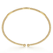 14K Yellow Gold Bujukan Open Bangle