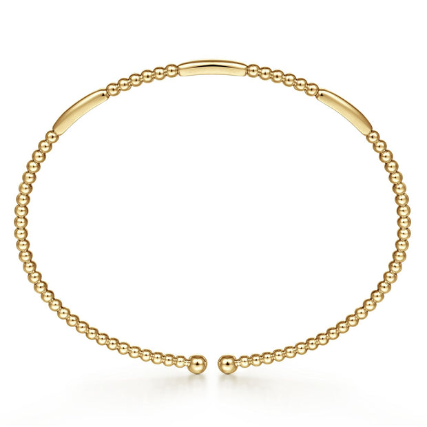 14K Yellow Gold Bujukan Open Bangle