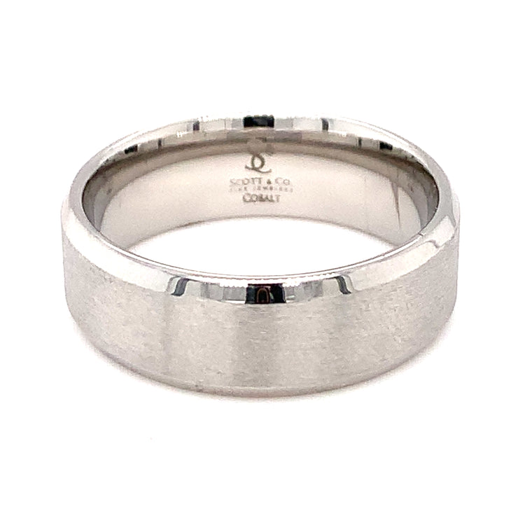 Cobalt White Wedding Band
