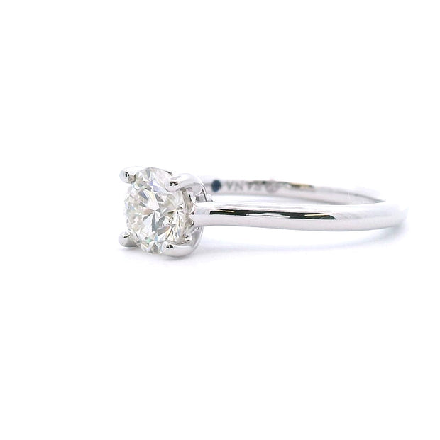 14 Karat White Gold Diamont Semi-Mount Engagement Ring