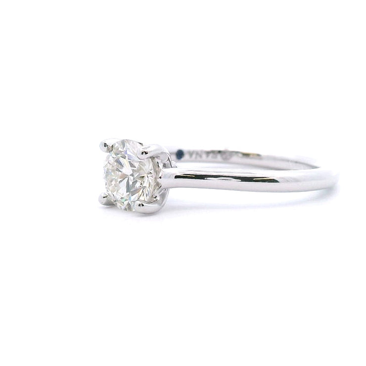 14 Karat White Gold Diamont Semi-Mount Engagement Ring