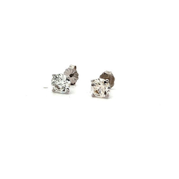 1.63ctw Round Diamond Stud Earrings