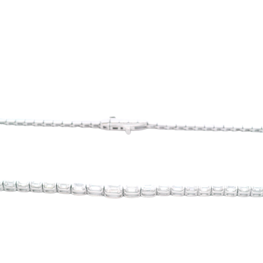 1/2 Way Diamond Tennis Necklace