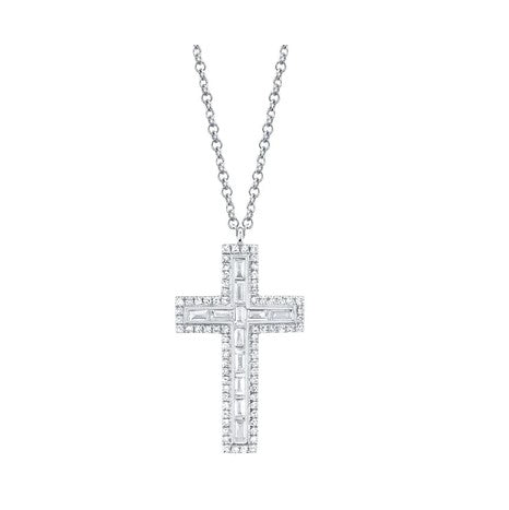 14 Karat Diamond Cross