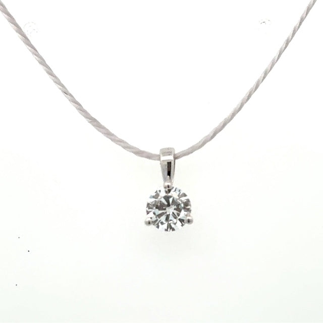 Diamond Solitaire Pendant