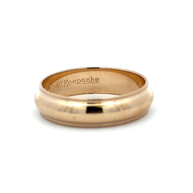 Estate Wedding Band w/ Miligrain Edge