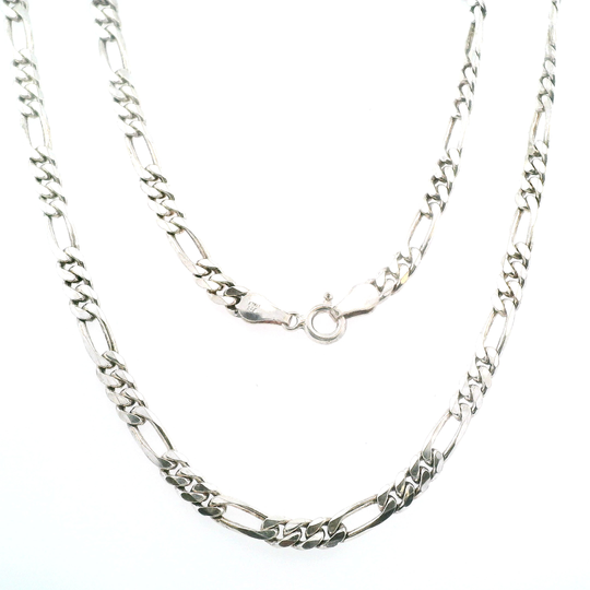 Estate Sterling Silver Figaro Chain
