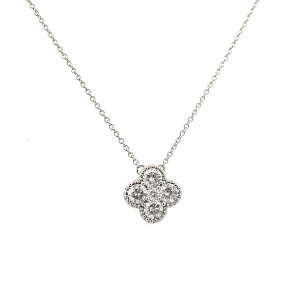 Diamond Flower Necklace