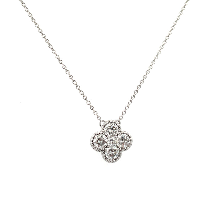 Diamond Flower Necklace