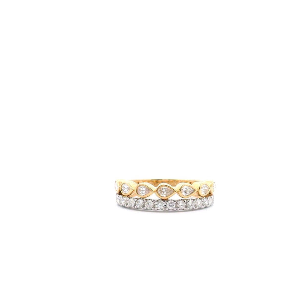 Two Tone Diamond Fashion Ring
