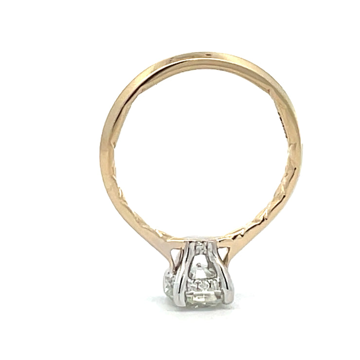 Yellow Gold Round Solitaire Engagement Ring