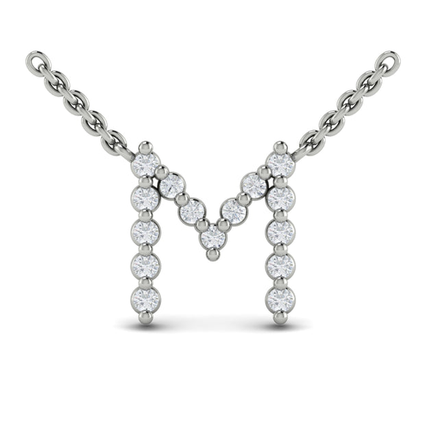 14 Karat White Diamond Pendant/Necklace | 0.21 carats total weight