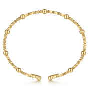 14K Yellow Gold Bujukan Split Bangle