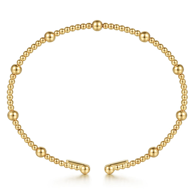 14K Yellow Gold Bujukan Split Bangle
