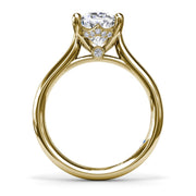 14 Karat Yellow Gold Solitaire Ring