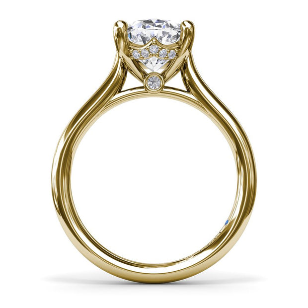 14 Karat Yellow Gold Solitaire Ring