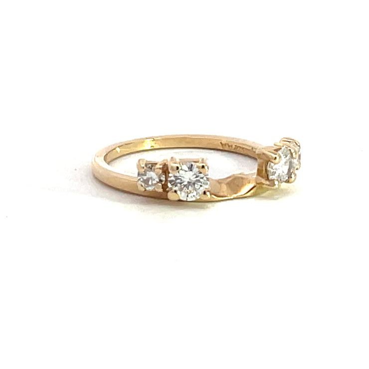 14 Karat Yellow Gold Wrap Wedding Band